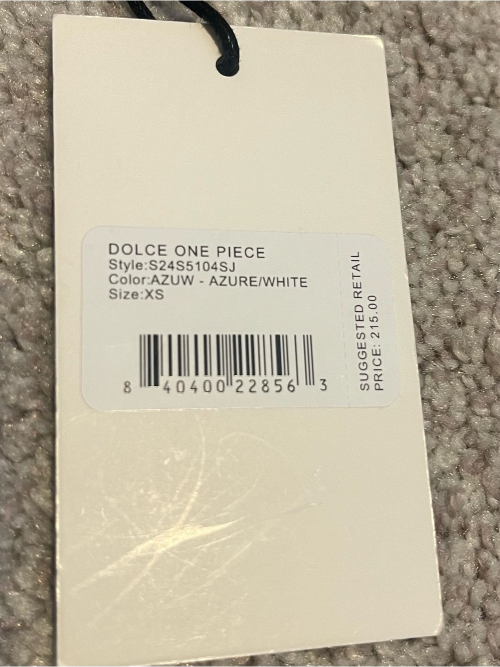 NWT STAUD Dolce Blue and White Cutout One-Piece Swimsuit - Picture 6 of 10
